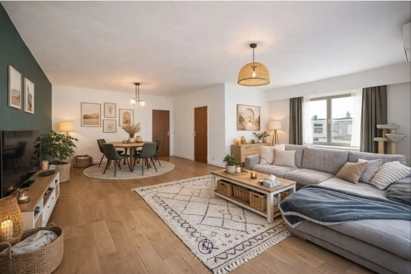 Lichtrijk appartement met 2 slaapkamers, terras en garage in Hoevenen! foto 7