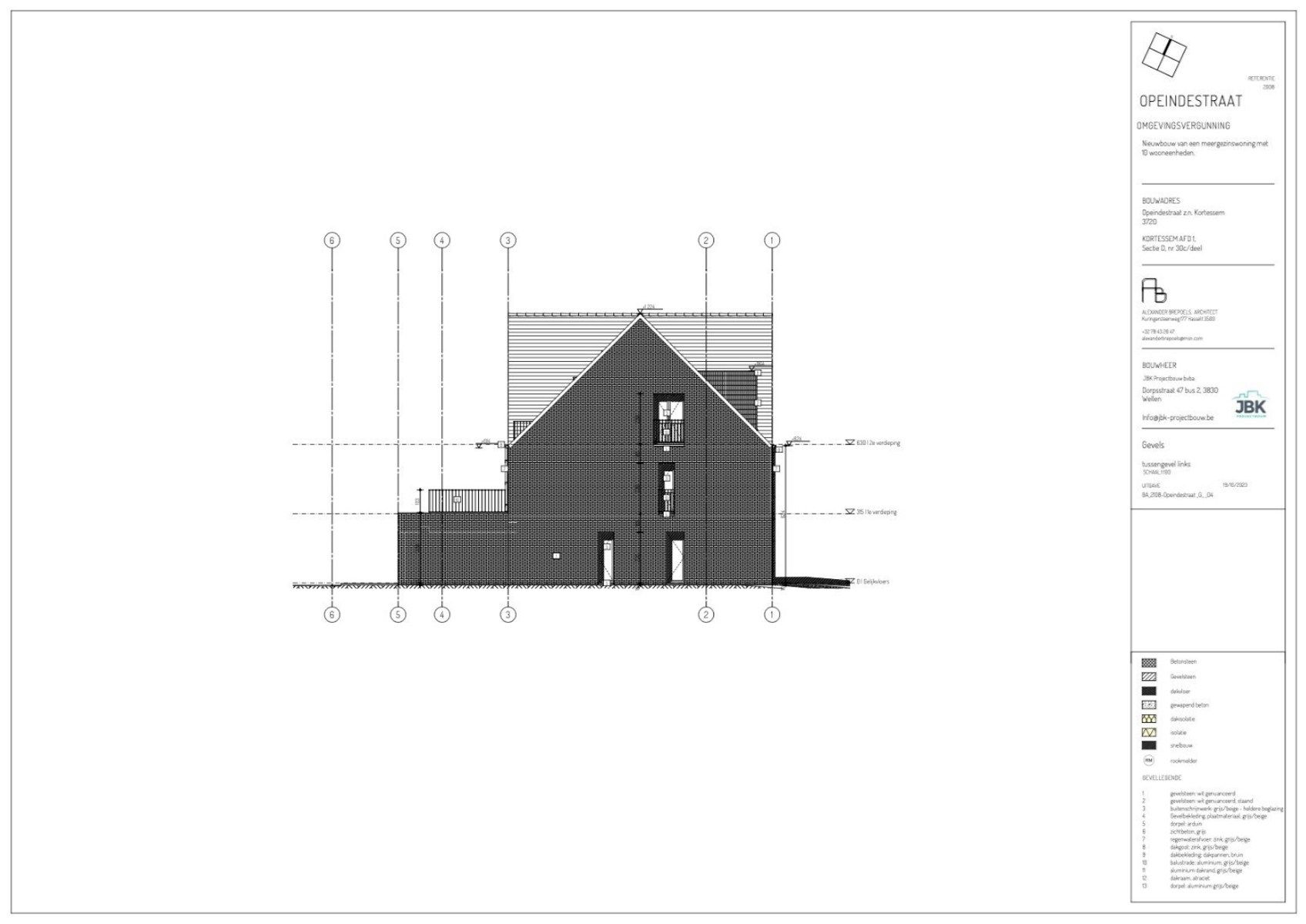 Residentie Van Bellis: Nieuwbouw Benedenwoning met tuin in Kortessem, 2 slaapkamers, Energielabel A, 110m², bouwjaar 2024, zuidelijke tuinoriëntatie, 1 parkeerplaats en 1 berging inbegrepen foto 15