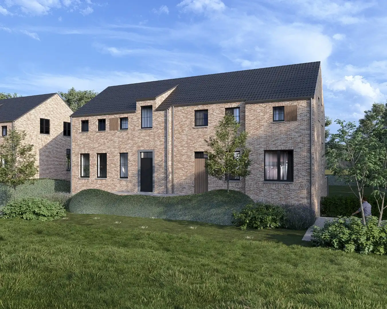 Hoogwaardig afgewerkte halfvrijstaande nieuwbouwwoning op een perceel van 10a50ca te As gekenmerkt door historische rij eiken bomen! foto 3