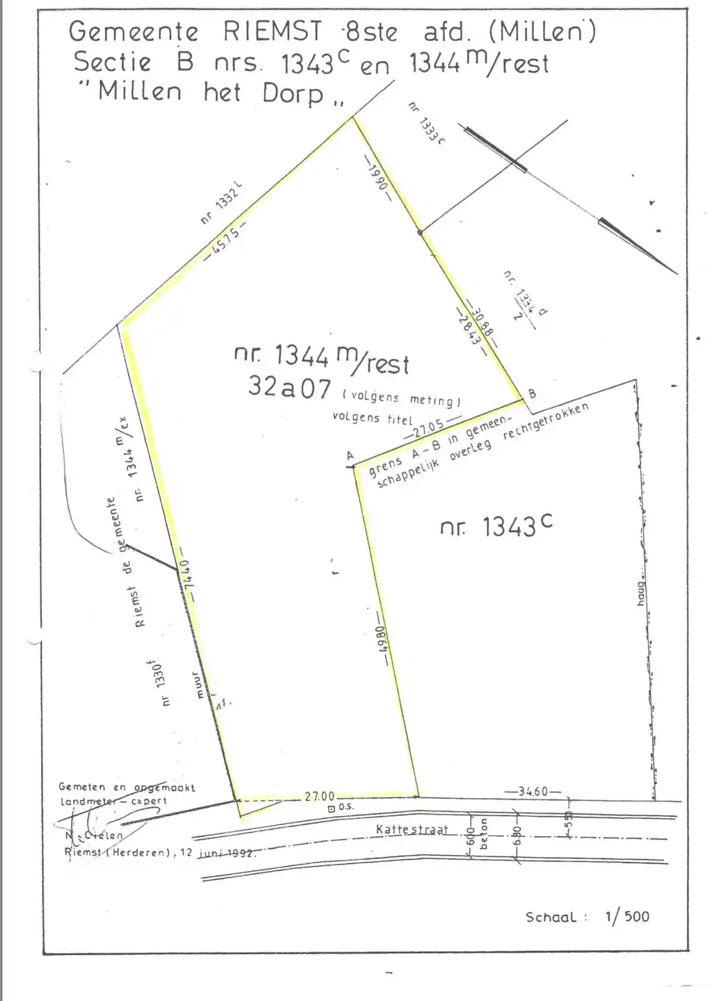 Royaal bouwperceel voor OB van 32a in Millen foto 3