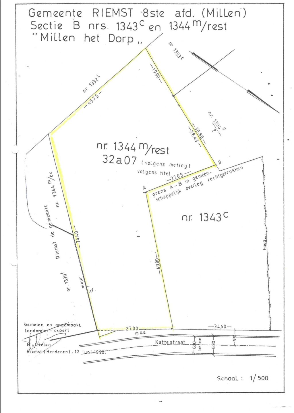 Royaal bouwperceel voor OB van 32a in Millen foto 3