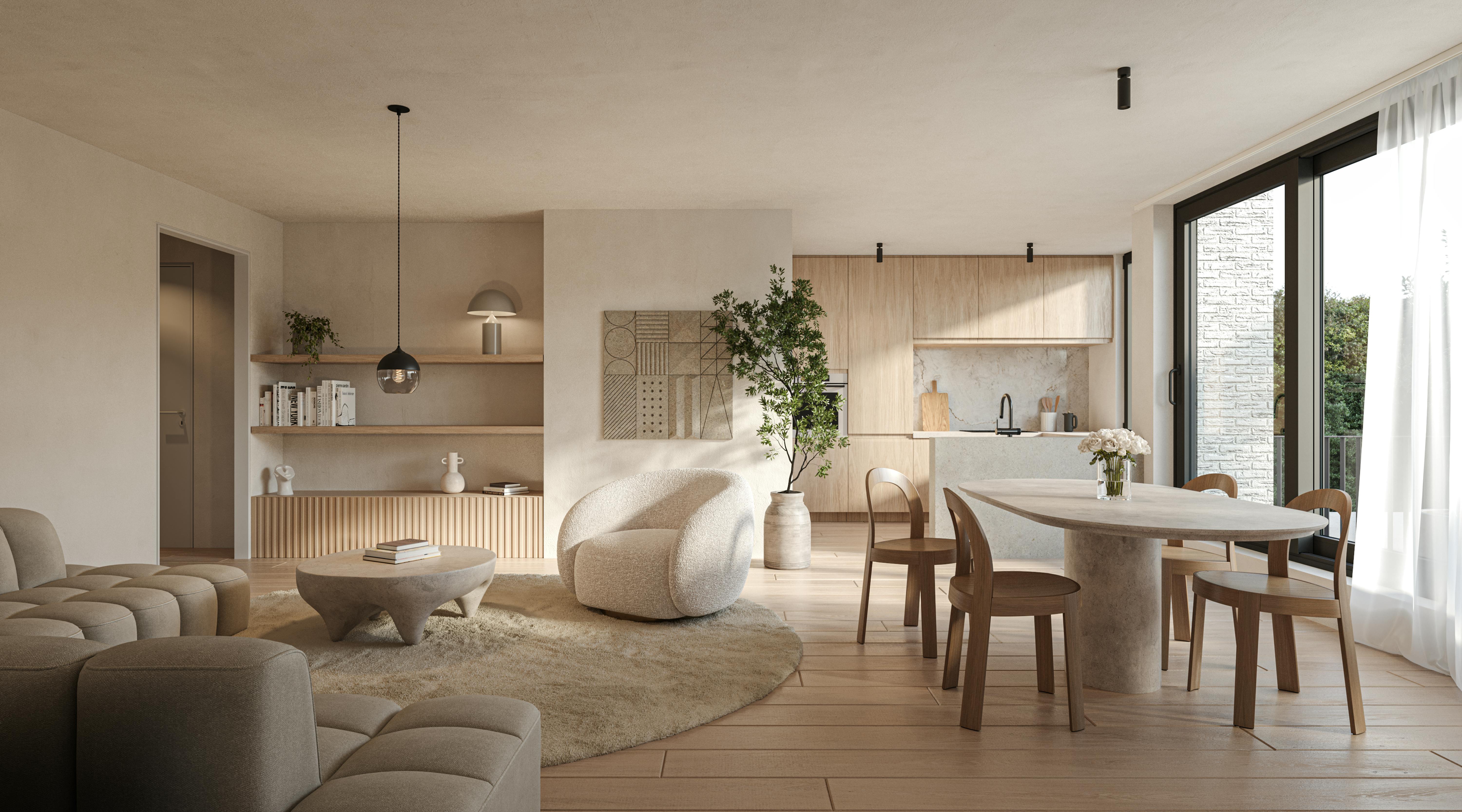 Gelijkvloers appartement in "De Roos" te Achterbroek-Kalmthout foto 8