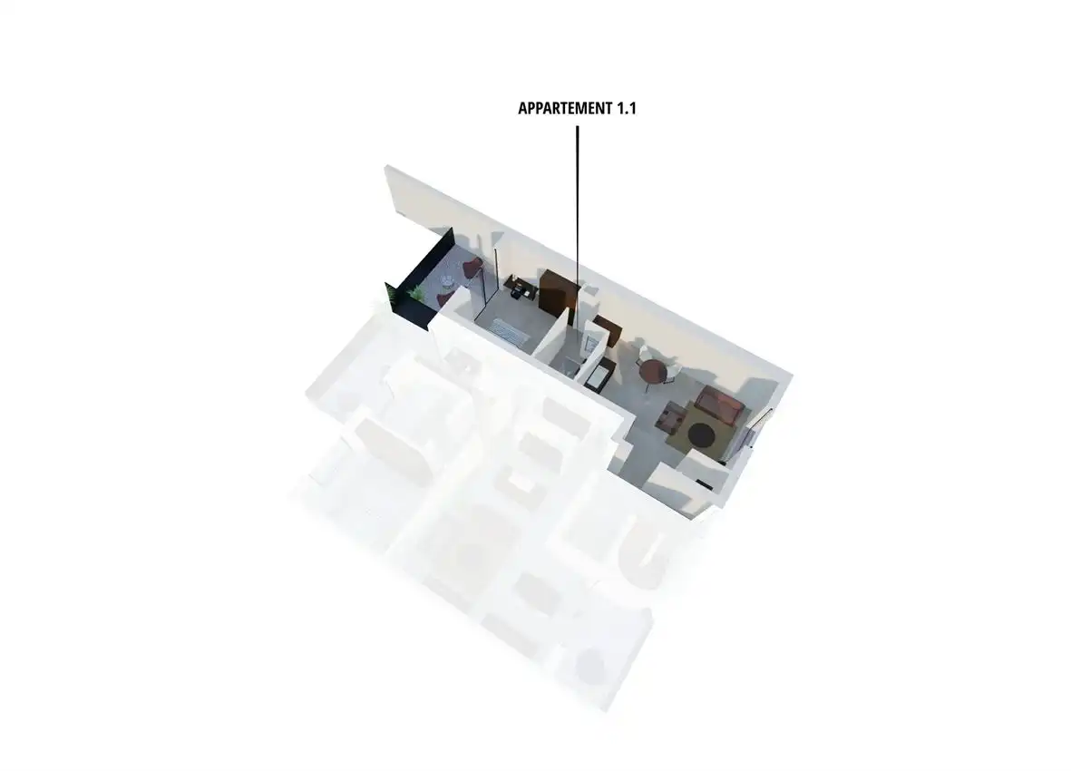 Aangenaam éénslaapkamer appartement met lift foto 7