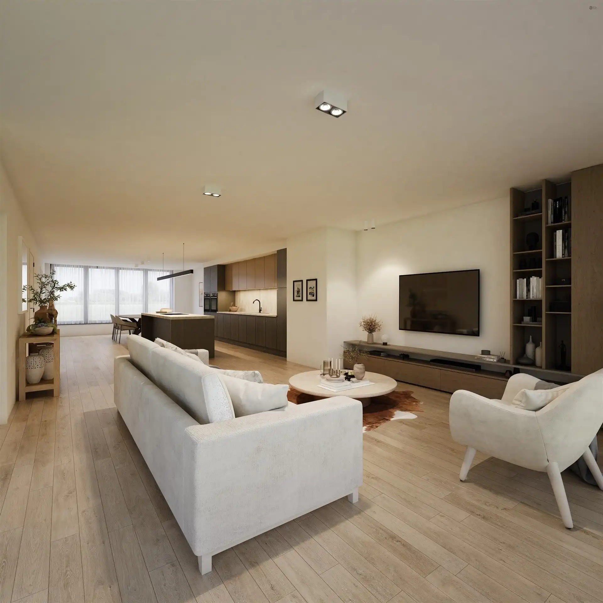 Zeer ruim appartement met inpandig terras van 18m² foto {{pictureIndex}}