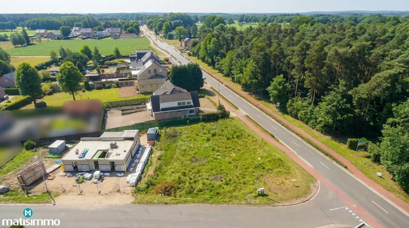 BOUWGROND OP HOEKPERCEEL VOOR OPEN BEBOUWING IN NIEL-BIJ-AS foto 4