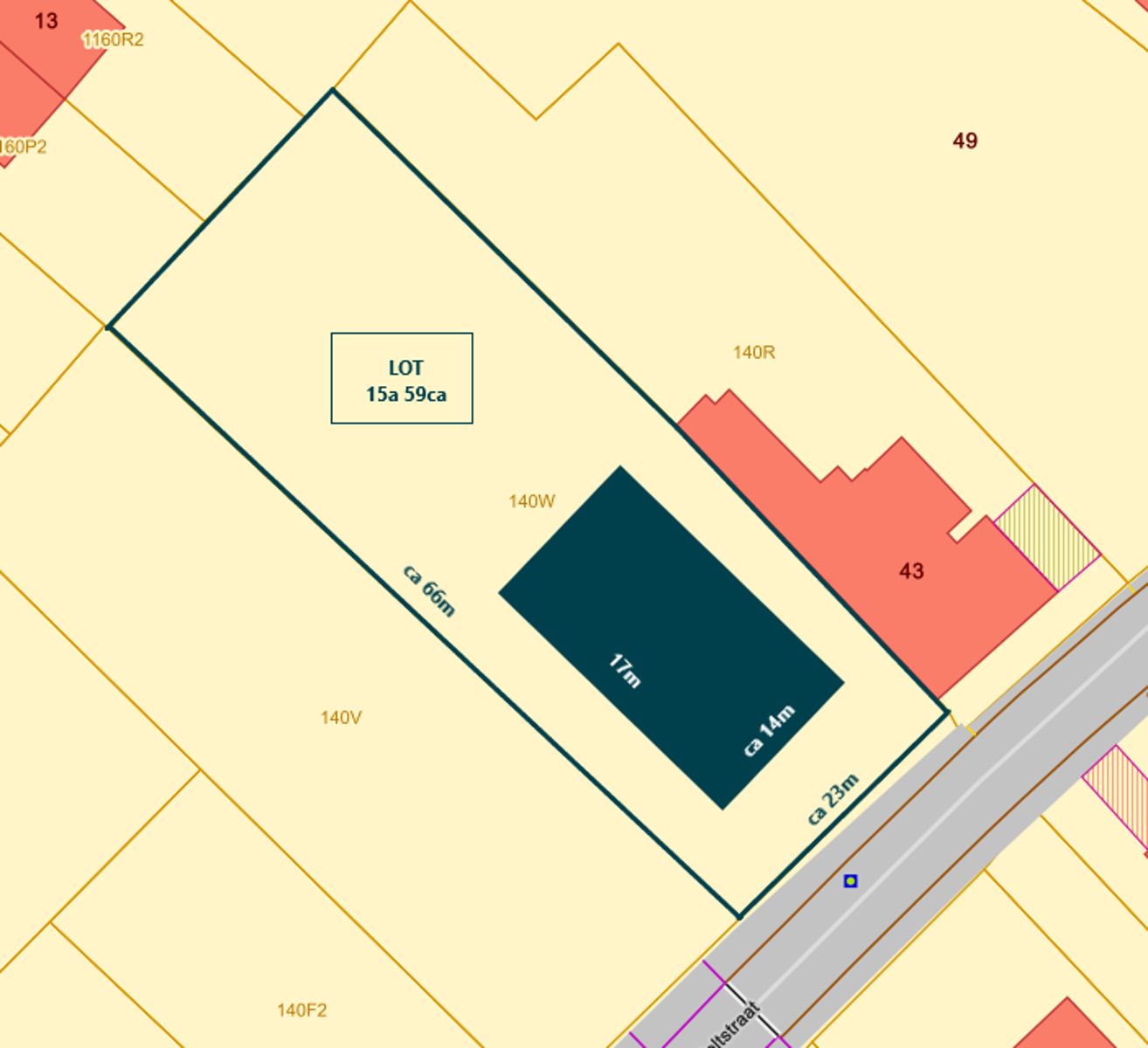 Rustig gelegen bouwkavel voor open bebouwing van 1.559m²! foto {{pictureIndex}}