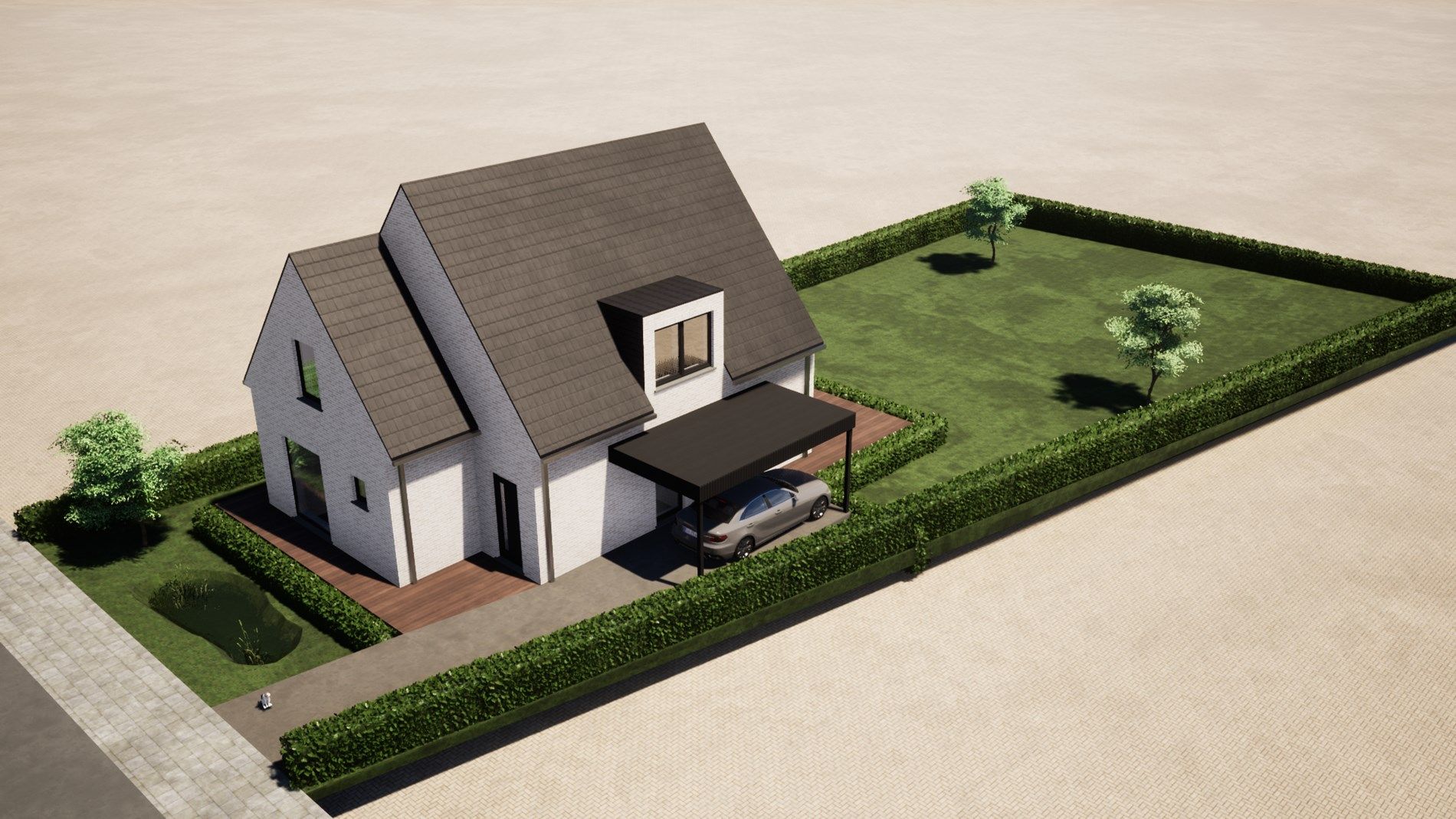 Exclusieve nieuwbouwvilla op 804 m² nabij strand te Westende foto 2