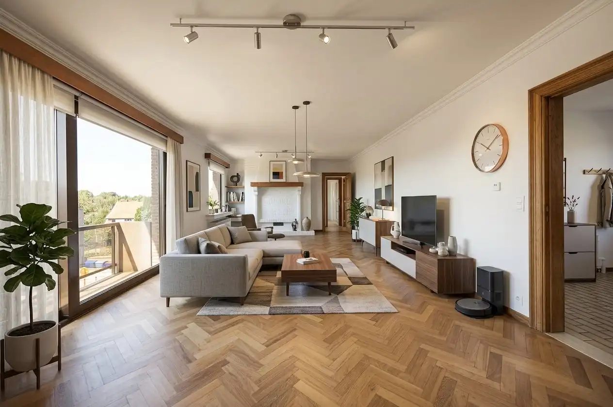 Ruim en lichtrijk appartement met 3 slaapkamers, privé garage en fietsenberging in Brasschaat - recent gerenoveerd met alle comfort. foto 4