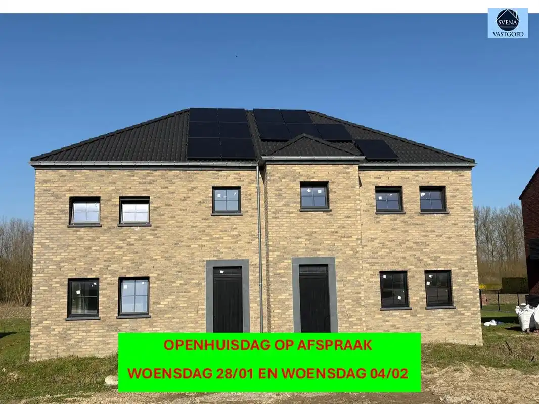 OPENHUISDAG OP AFSPRAAK WOENSDAG 28/01 EN WOENSDAG 04/02.  HALFOPENBEBOUWING foto {{pictureIndex}}