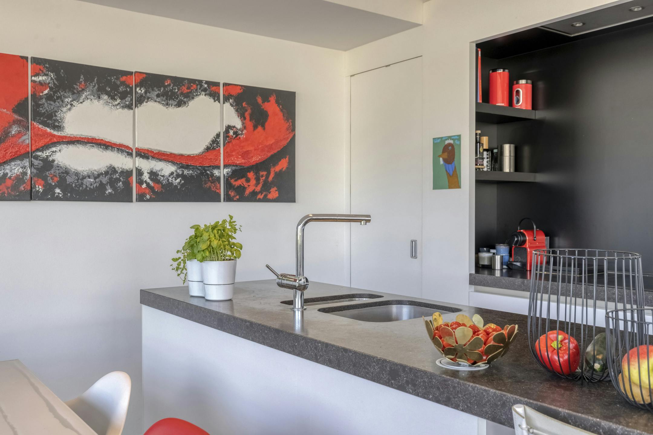 Modern appartement van Rietveld vlakbij zee in Sint-Idesbald foto 15
