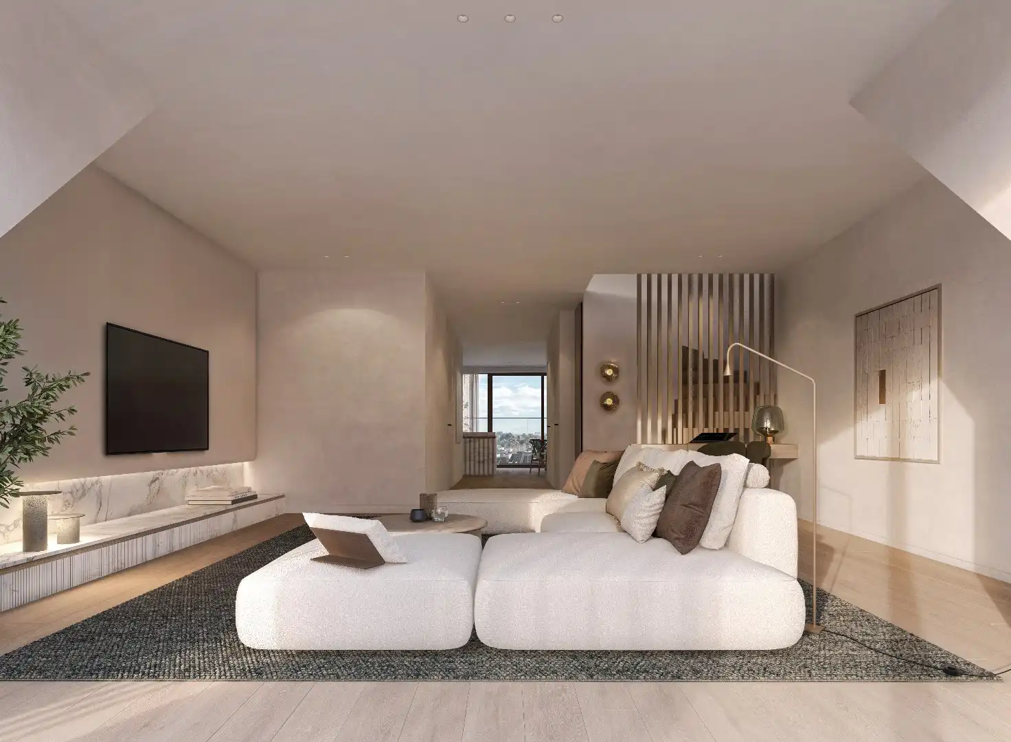 Nieuwbouw duplex appartement gelegen aan de Dumortierlaan  uniek open zicht op het Yzerpark en de villa’s van het Zoute foto 5