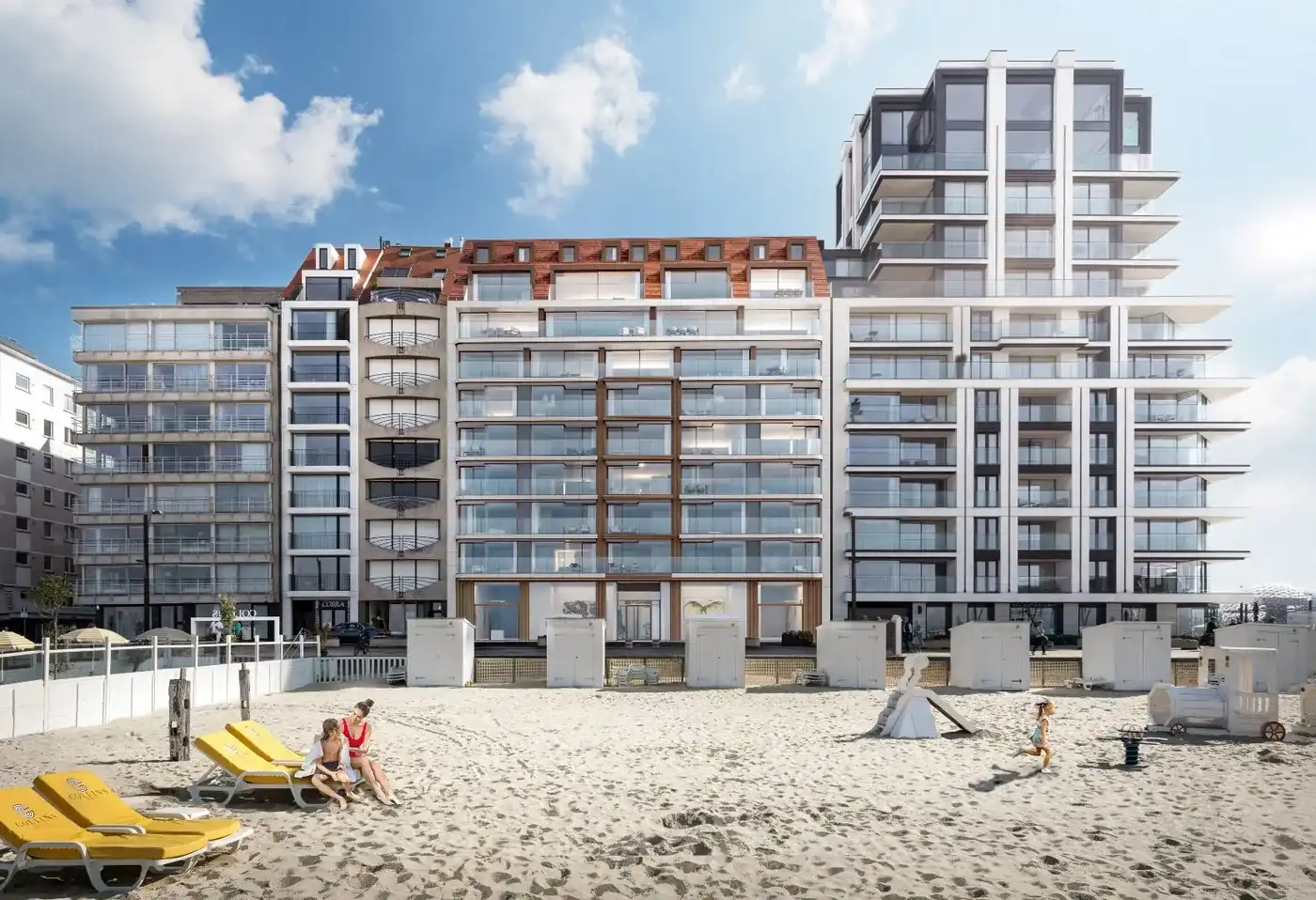 Nieuwbouw – Luxueus appartement van ca. 11m breed met frontaal zeezicht foto 3