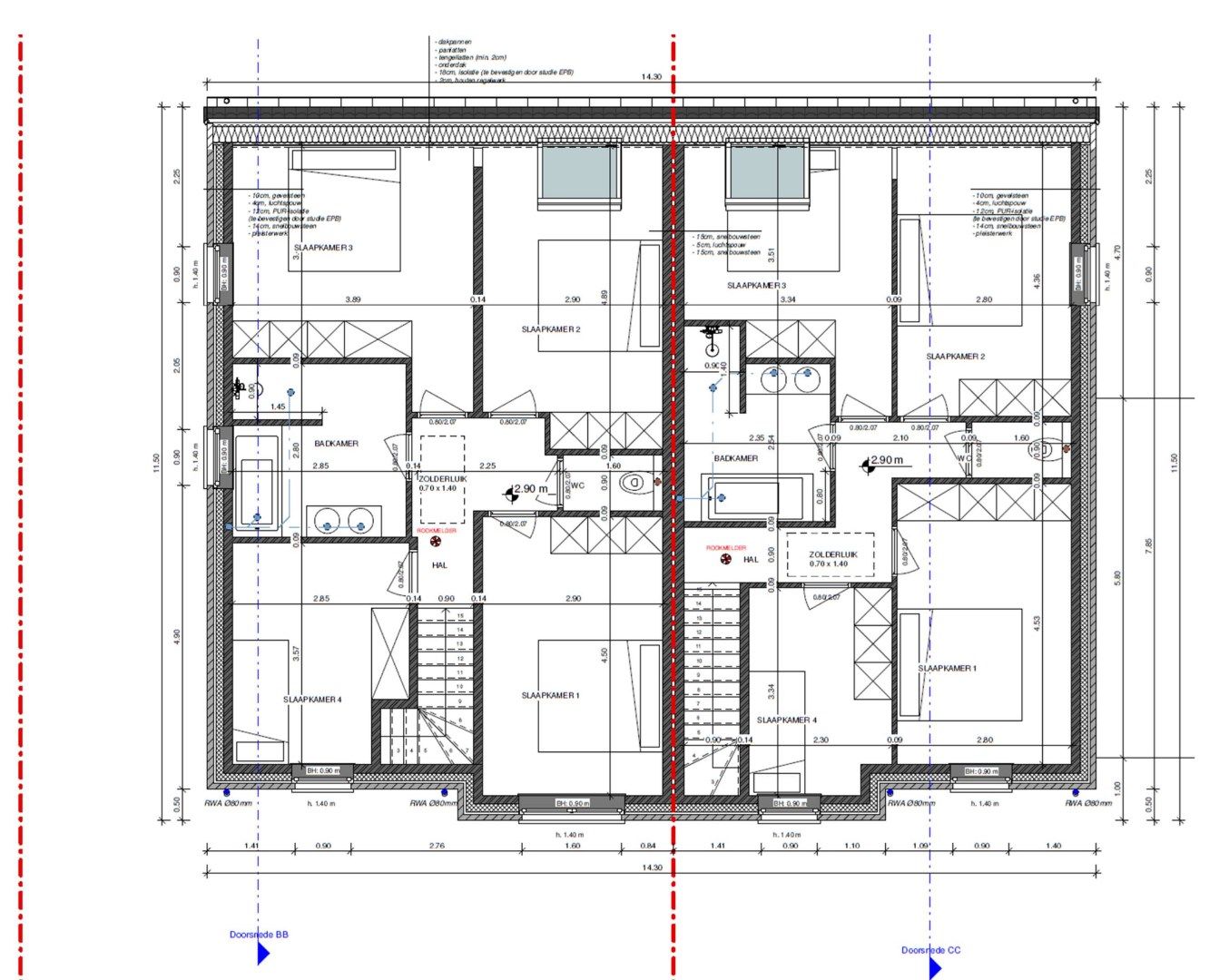 Nieuwbouwwoning met 4 slaapkamers en tuin te Koekelare  foto 16