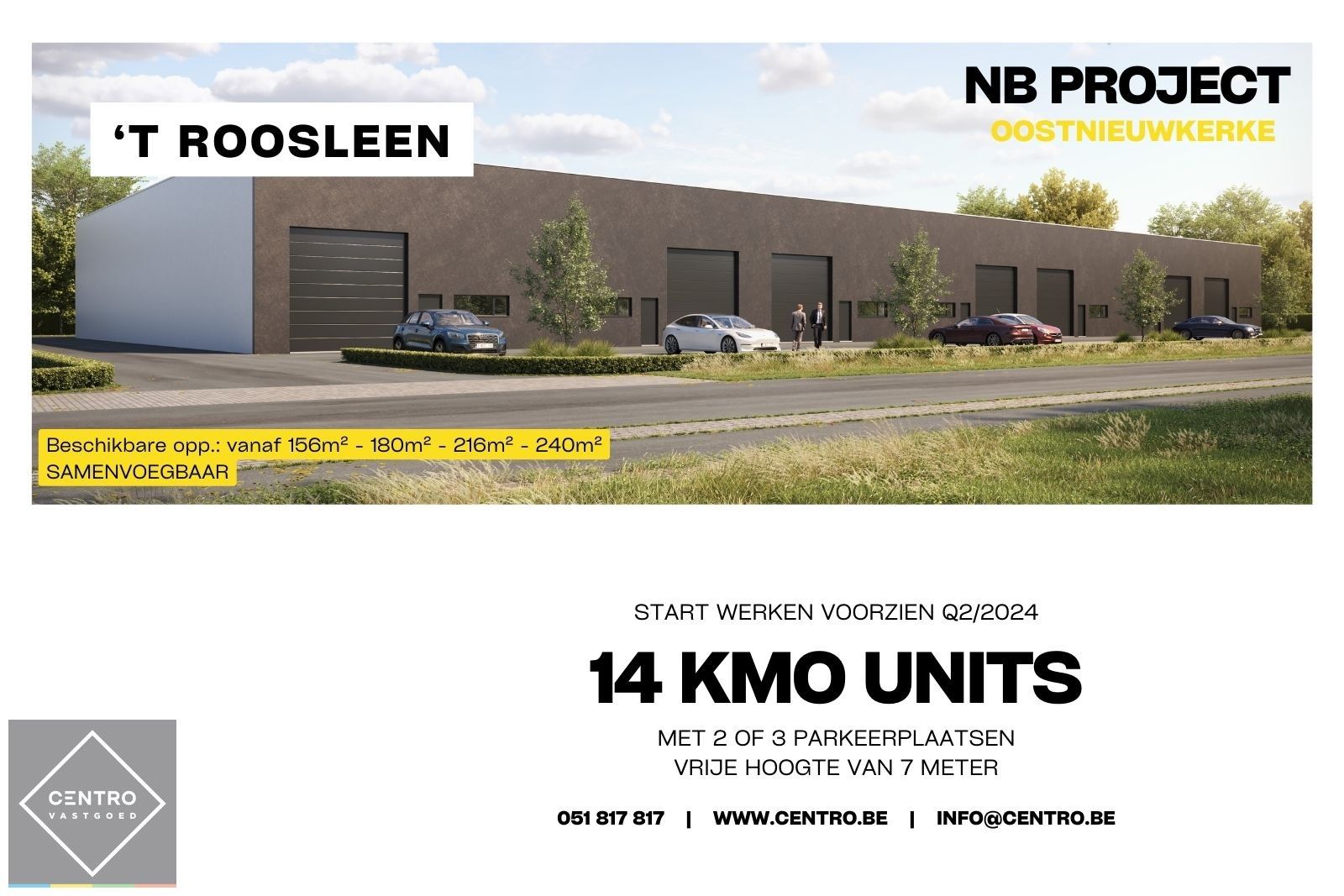 Industrieel-magazijn-logistiek te koop Sleihagestraat 103-107 - 8840 Oostnieuwkerke