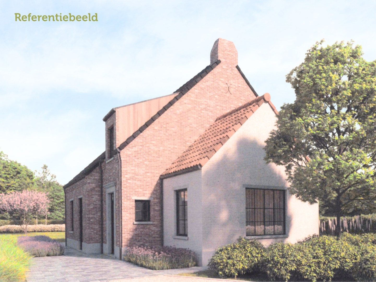 Ruim perceel bouwgrond (990m2) in idyllische omgeving te Lakebossen Zwevezele  foto 3