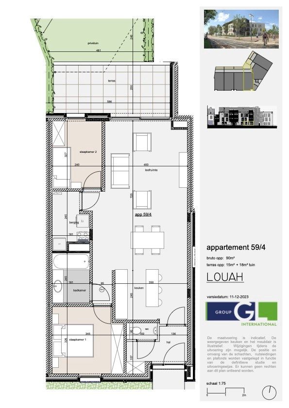 Nieuwbouwapp. met 2 slpks, terras en tuintje foto 11