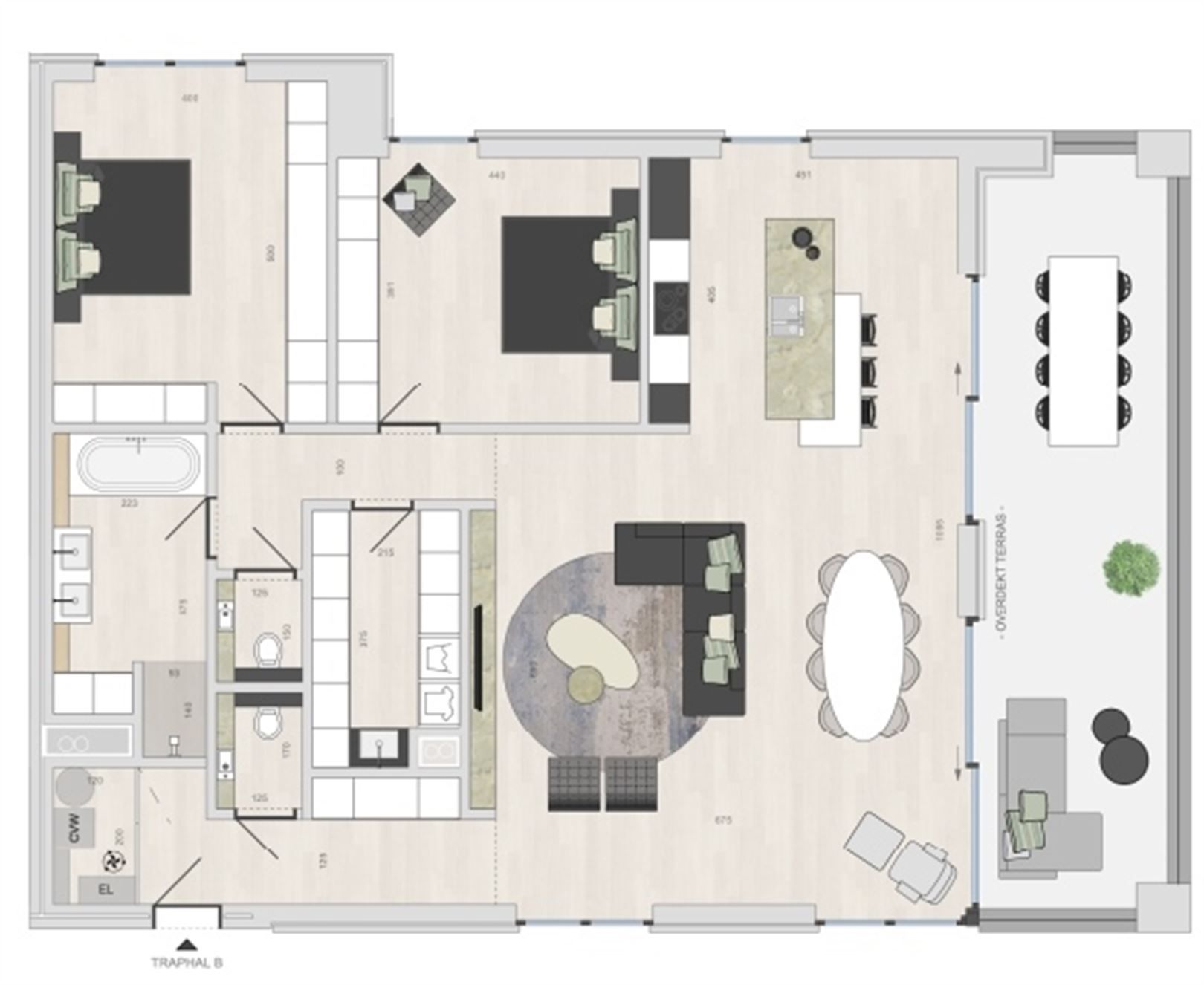 Ruim luxeappartement met zicht op groen foto 16