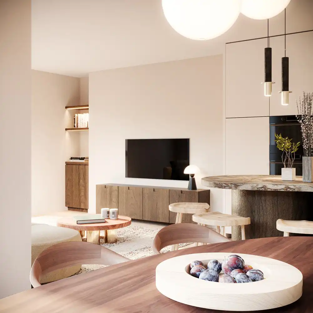 Eén slaapkamer gelijkvloers appartement foto 4