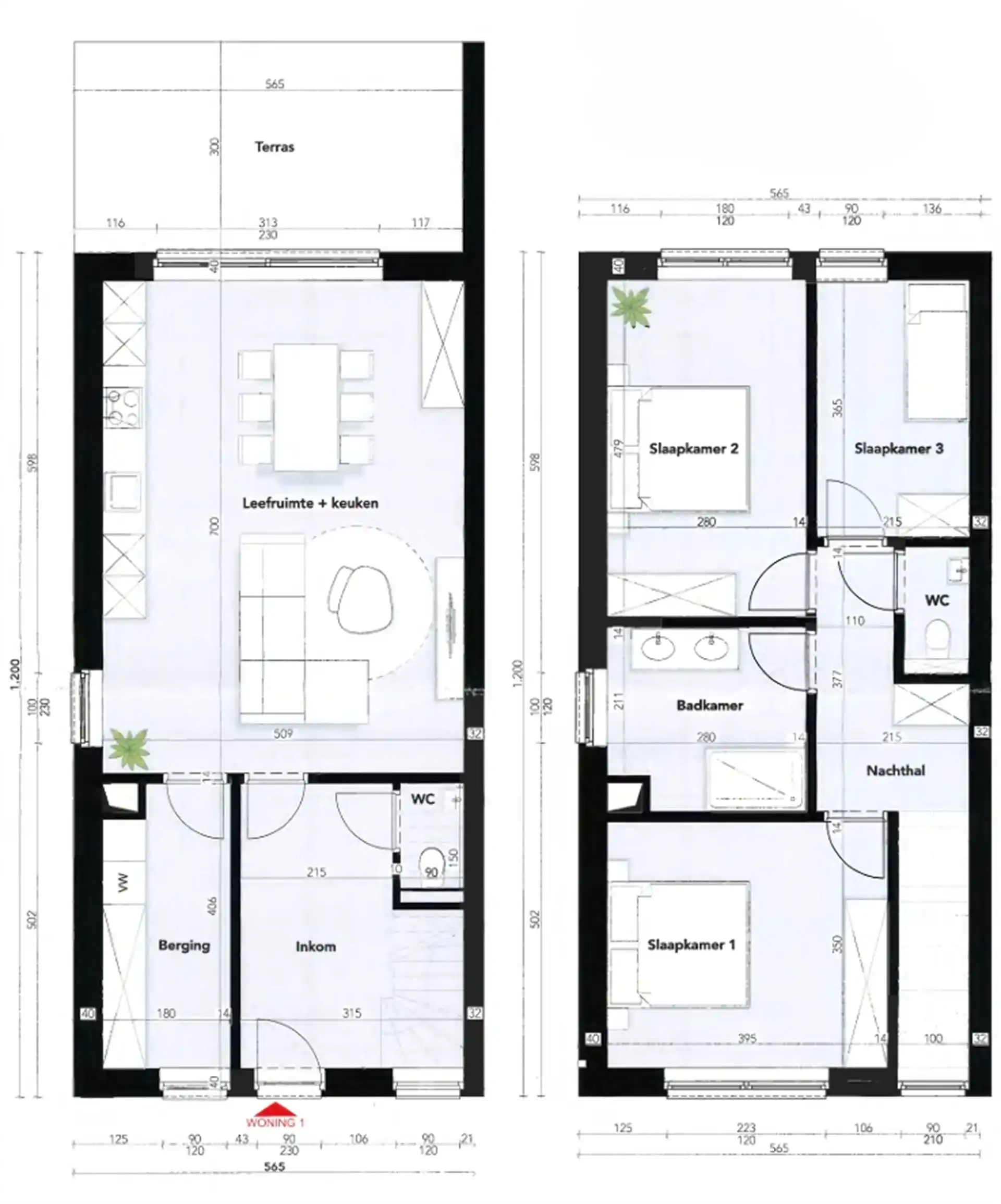 Nieuwbouwwoning met 3 slaapkamers en tuin foto 2