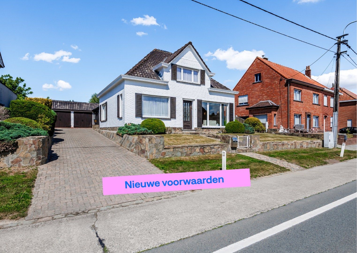 Hoofdfoto van de publicatie: Nieuwe voorwaarden – ruime woning met grote tuin en garage van 60m²