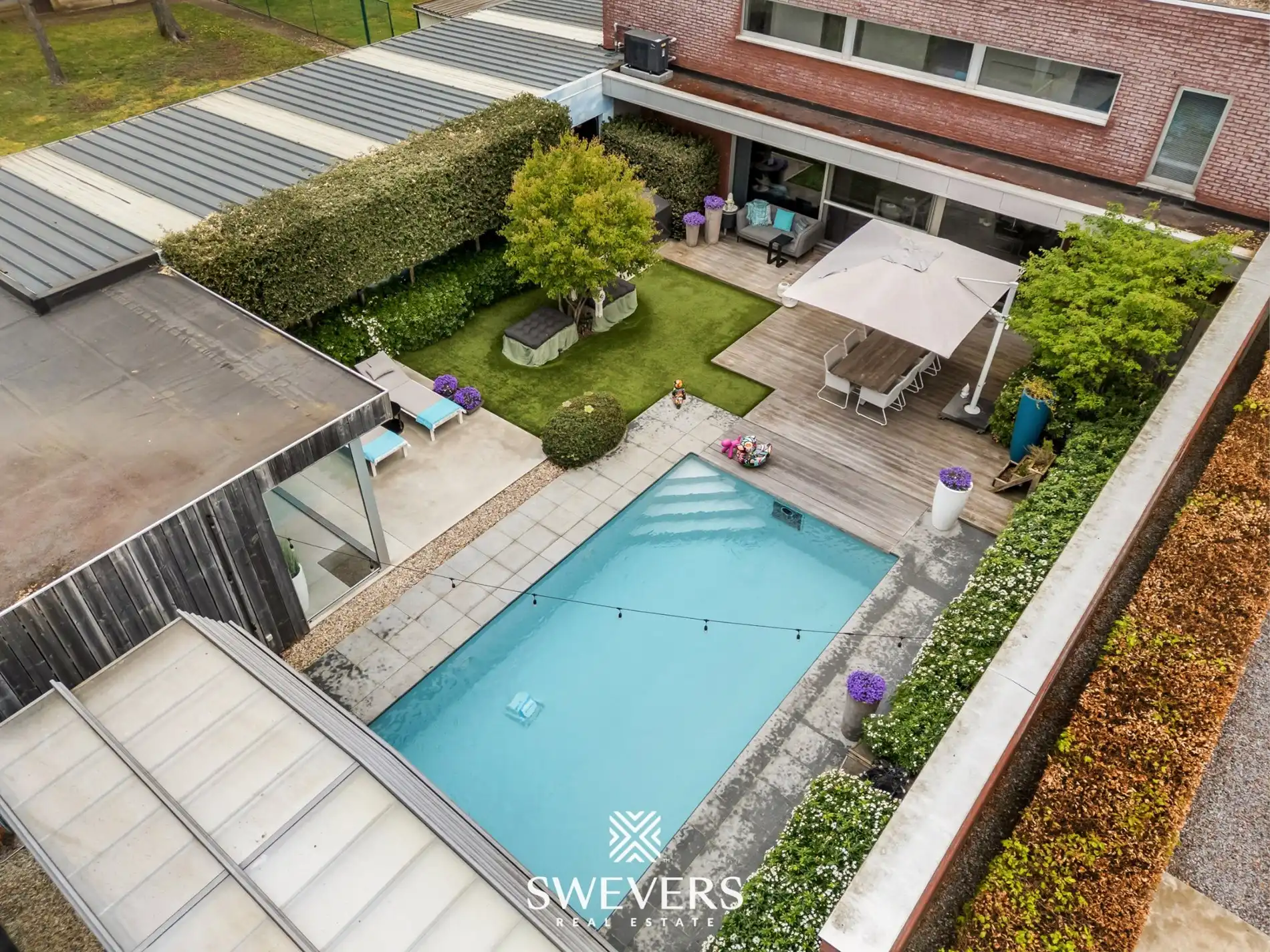 Werken, wonen en genieten in luxevilla met zwembad, poolhouse en magazijn in Koersel foto 38