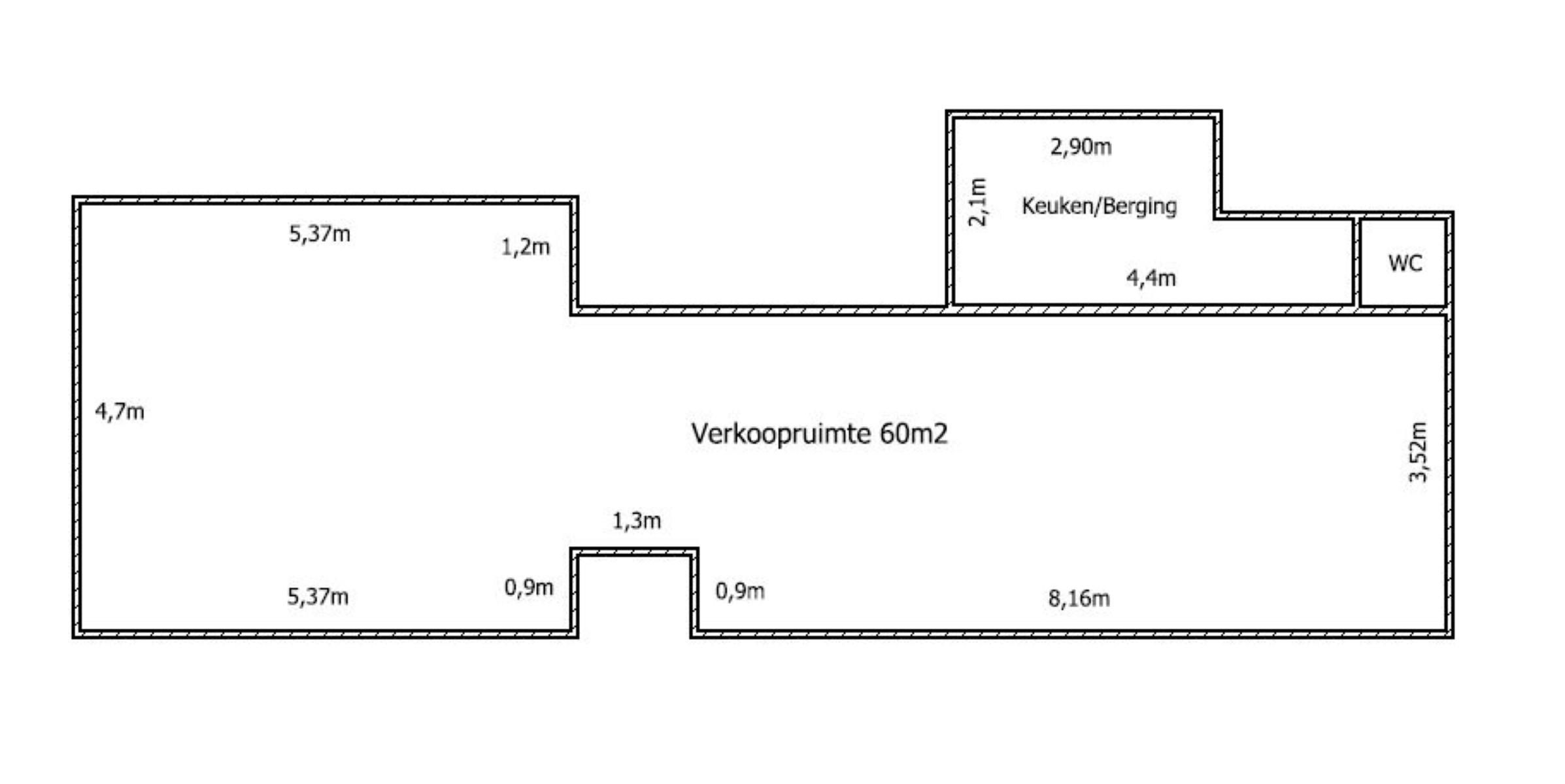 Welgelegen handelspand of bureauruimte centum Essene foto 7