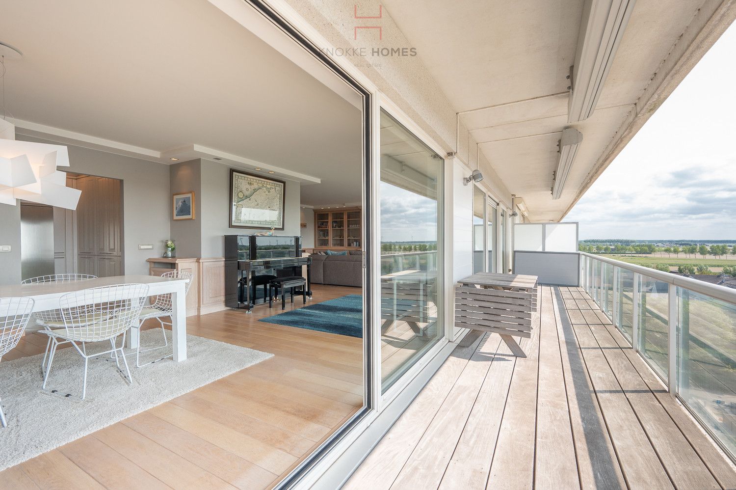 Riant appartement met open zicht over het meer van Duinbergen foto 8