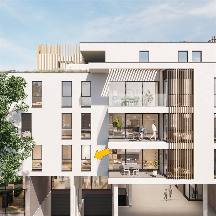 Zicht op het centrum , 3 slpk., overdekt zuidterras 27m² foto 4