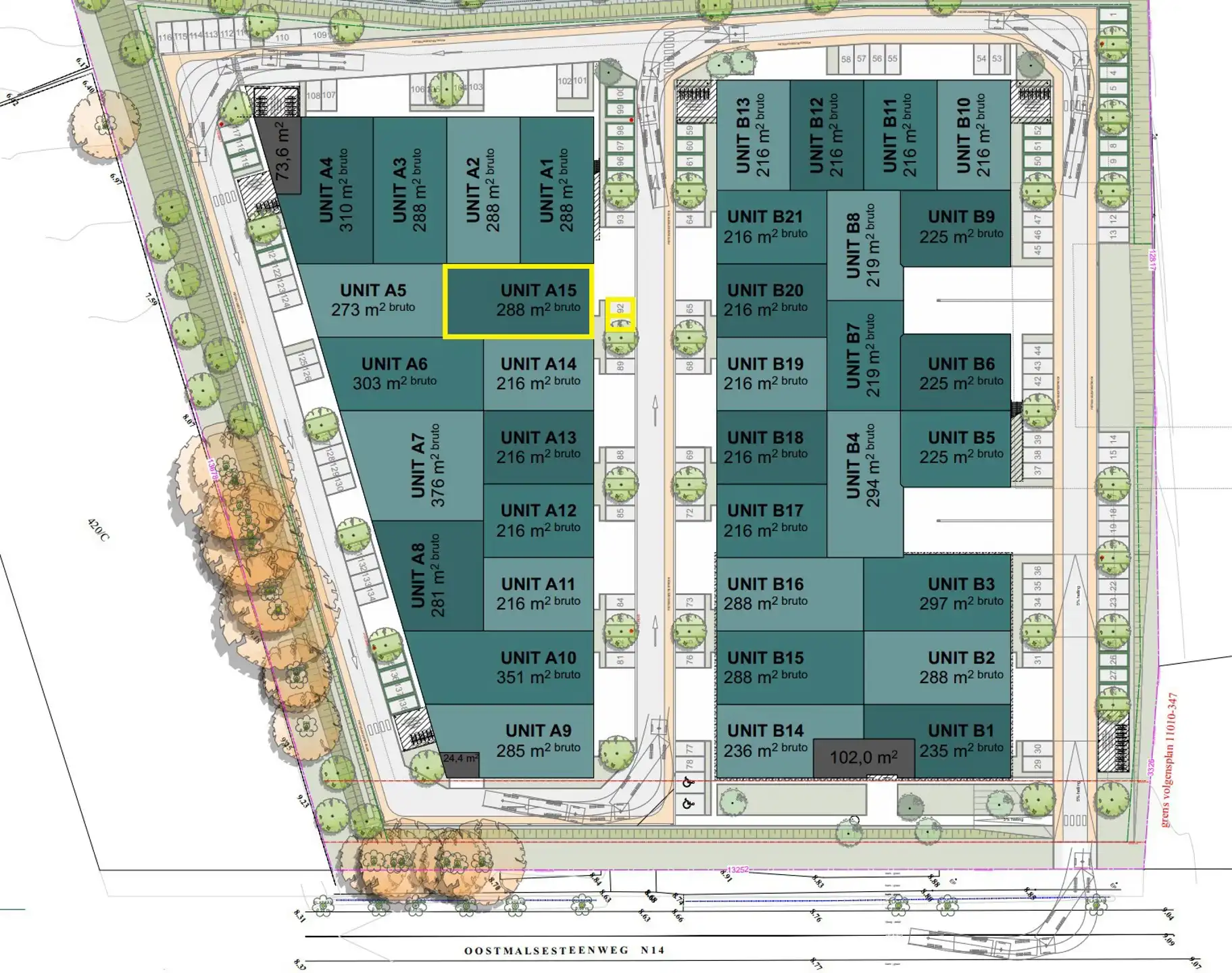 Nieuwbouw KMO-unit te huur op bedrijvenpark  'La Brique' foto 14