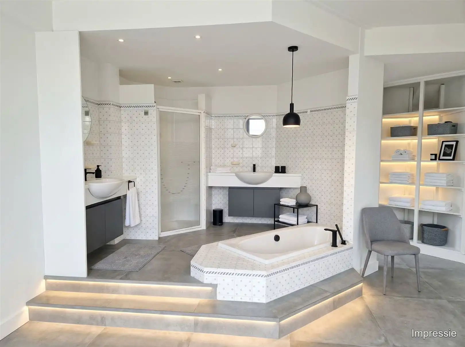 Handelspand met triplex appartement in centrum Mortsel. foto 6