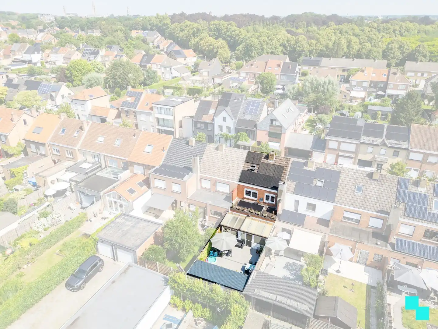Zuidgerichte woning met uitweg en aparte garage - Assebroek foto 2