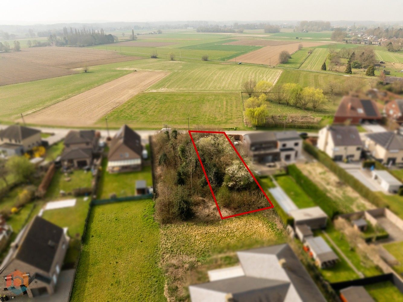 Bouwgrond van 619 m² voor halfopen bebouwing te Tildonk foto 4