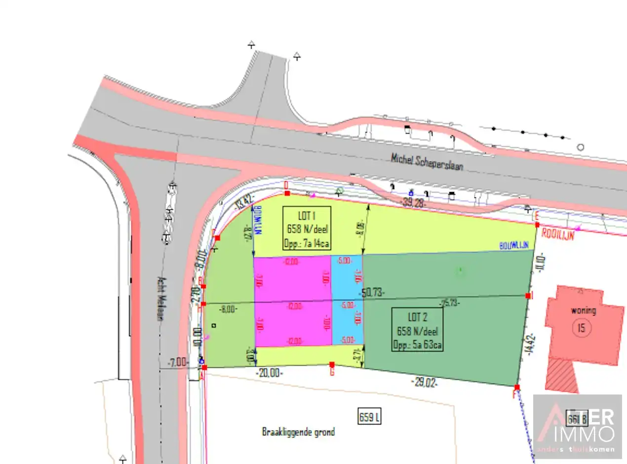 Gunstig gelegen bouwgrond van 5a 63ca voor een halfopen bebouwing. foto 4