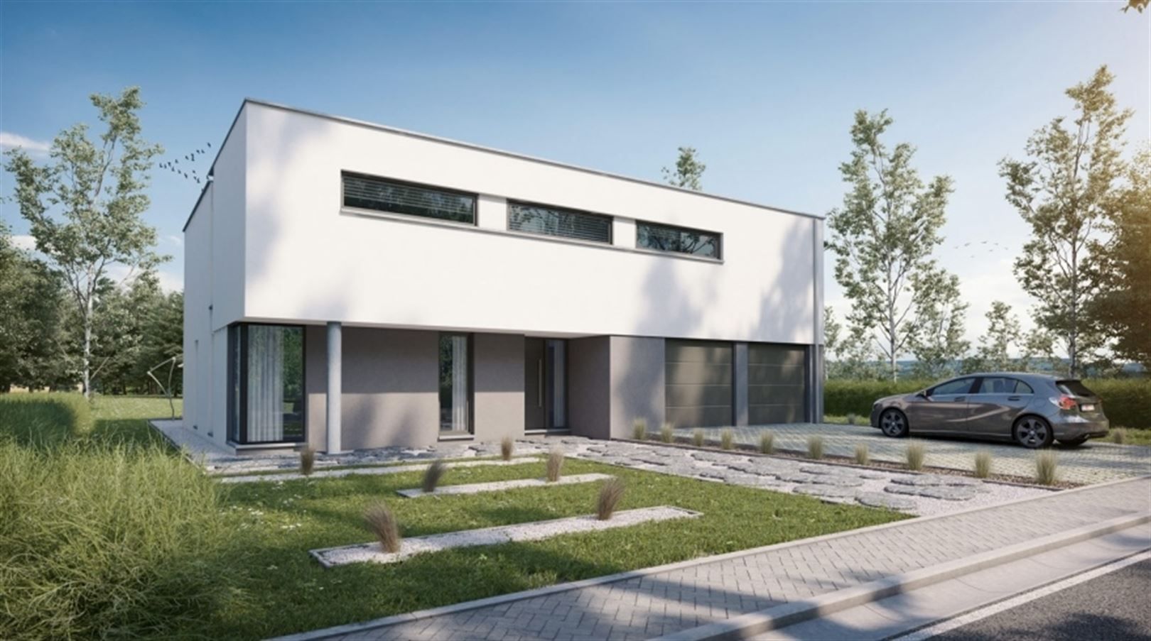 Design villa op 5.371 m² in nieuwe verkaveling bij natuurdomein foto 1