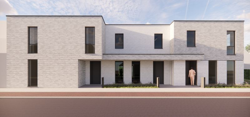 Hooglede: halfopen nieuwbouwwoning met 3 slaapkamers, zuid-gerichte tuin, carport en berging op een perceel van 184,50 m², centrale ligging foto 7