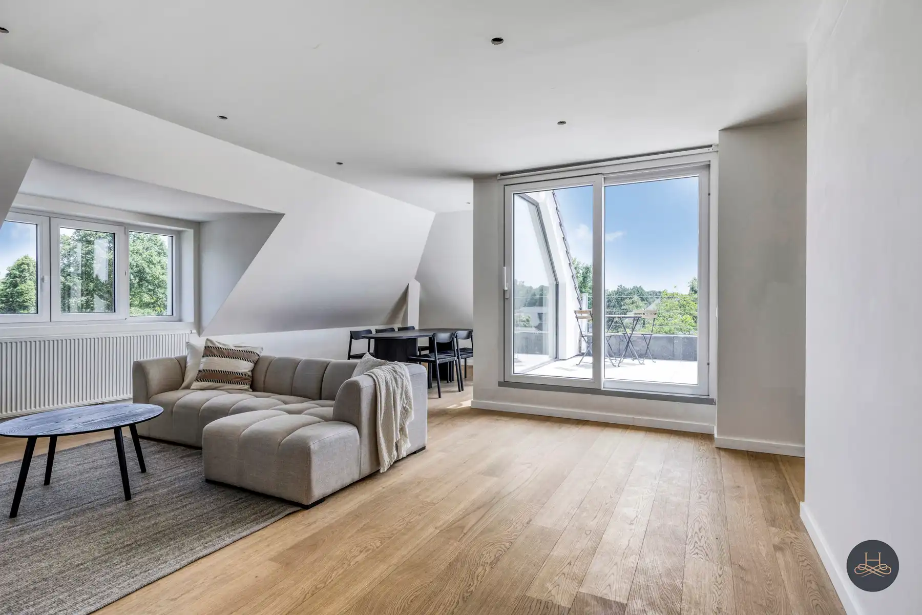 Kwalitatief afgewerkte penthouse tegenover Bloso-domein foto 2