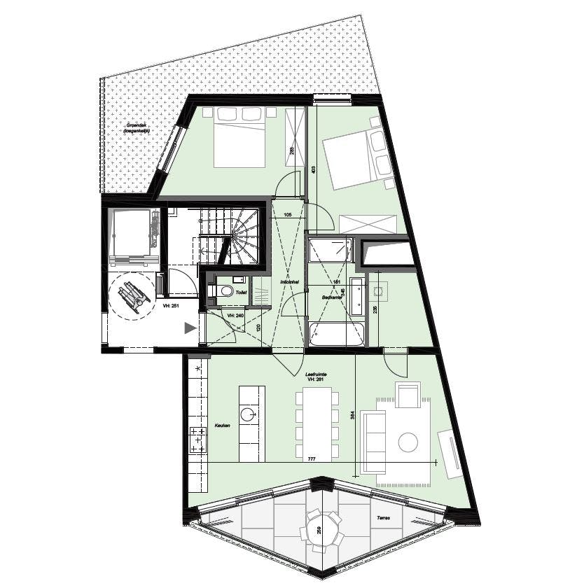 A0103 Rivert nieuwbouwappartement Antwerpen  foto 9