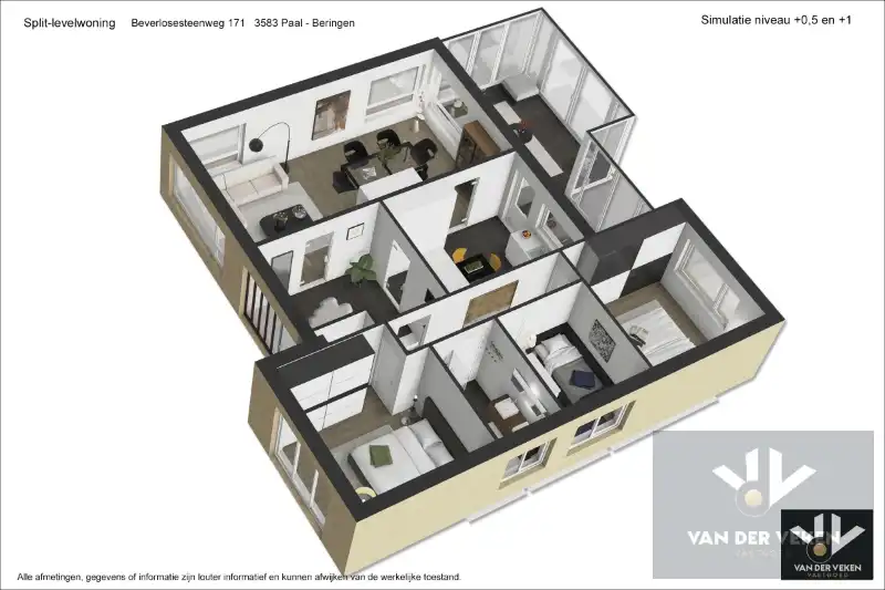 SPLIT-LEVEL WONING OP PERCEEL VAN 07a80ca ZEER GOEDE BEREIKBAARHEID foto 23