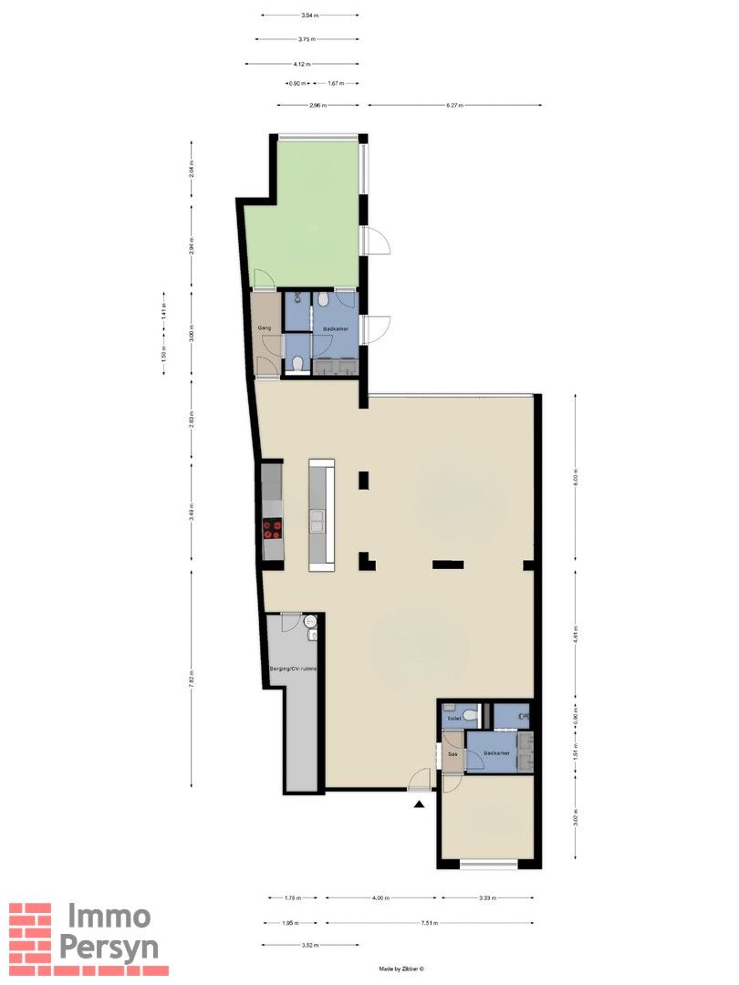 Modern en ruim kantoor. Tuin. 2 staanplaatsen. foto 27