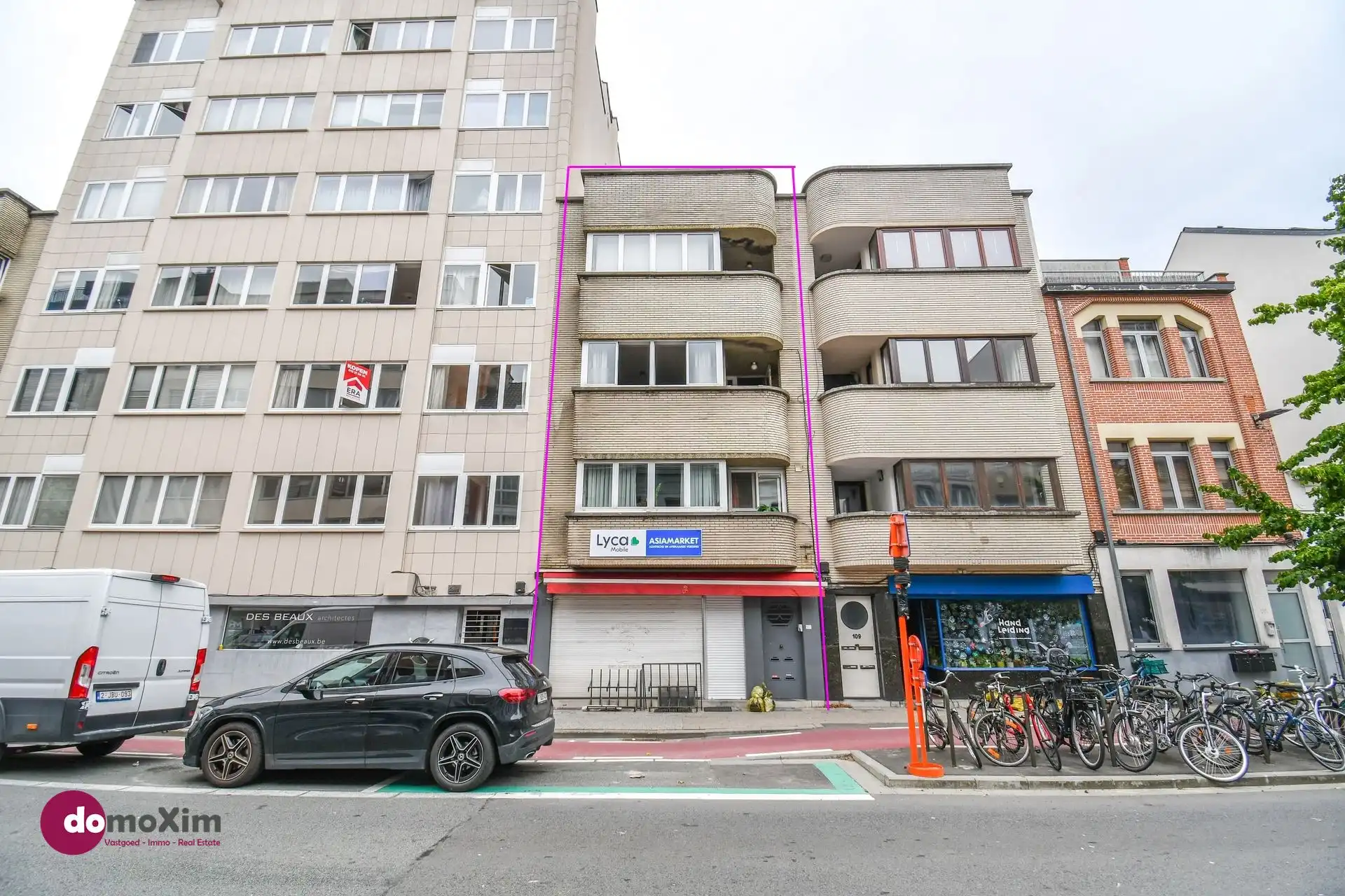 Interessant opbrengsteigendom met 3 appartementen en verhuurd handelspand op toplocatie in Mechelen foto {{pictureIndex}}