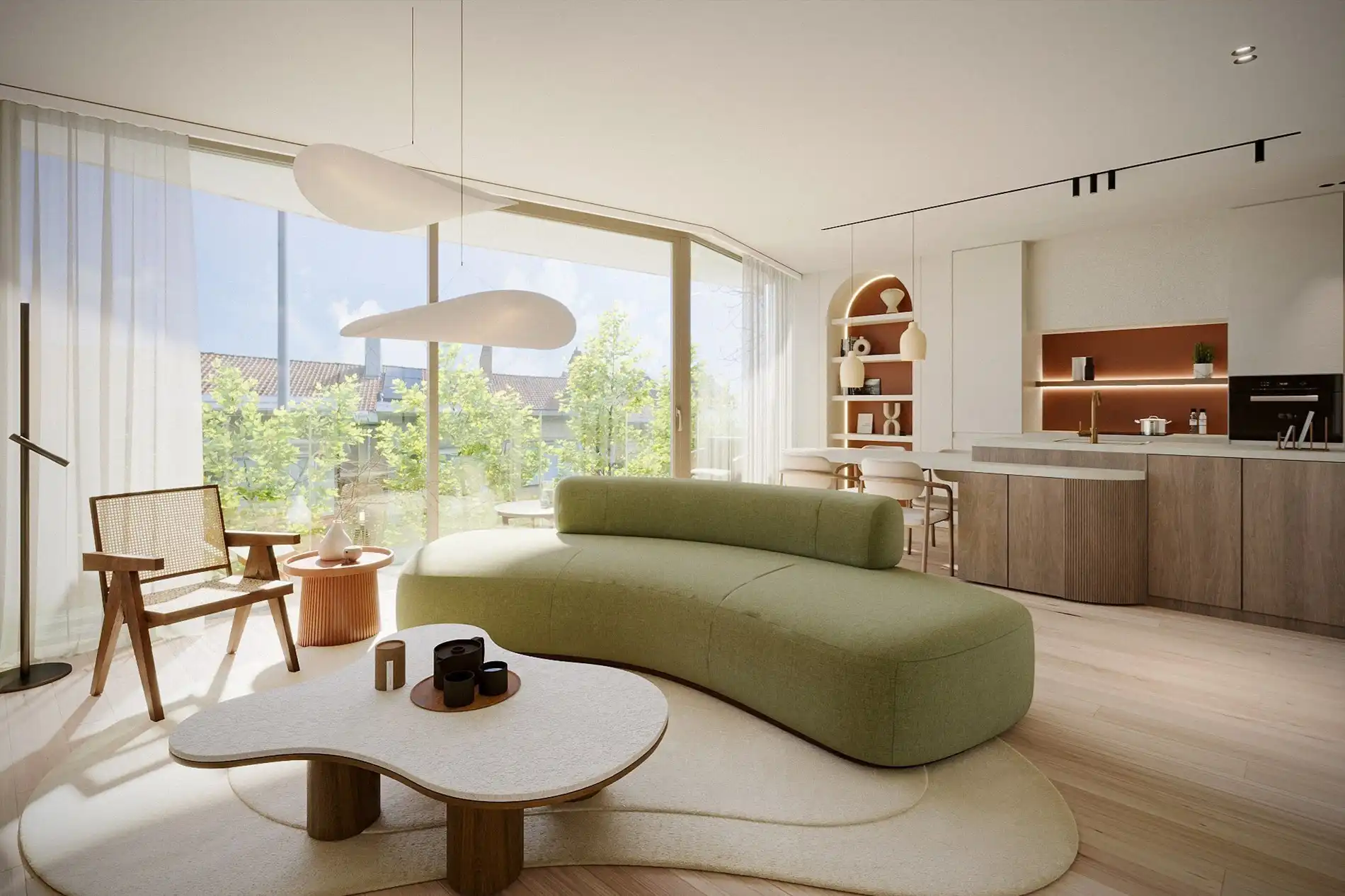 Res. "Finion": 2 slaapkamer appartement met terras foto {{pictureIndex}}