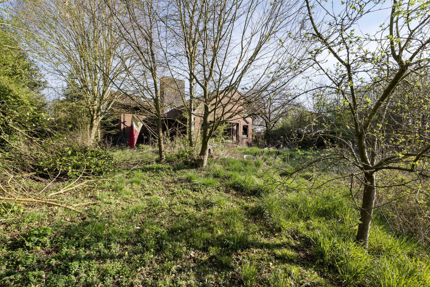 OPTIE Uitzonderlijk perceel bouwgrond met afgebrande woning foto 7