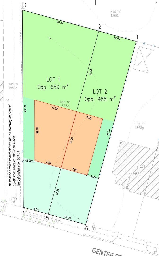 Residentiële bouwgrond voor HOB aan stadsrand Lokeren foto 11