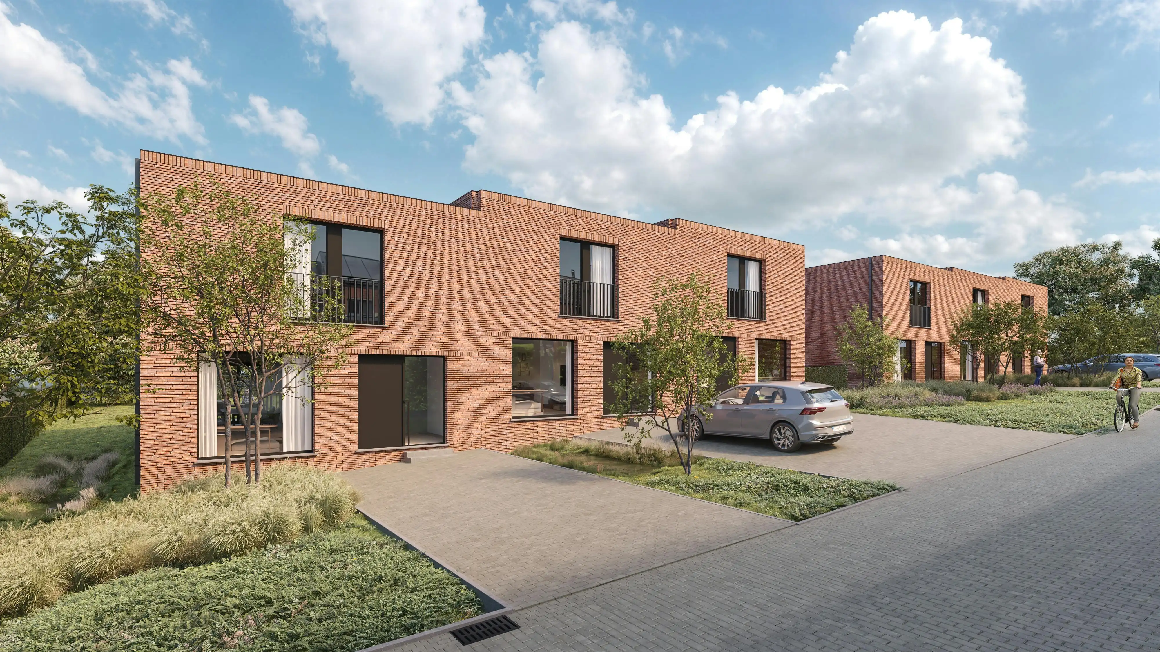 Halfopen nieuwbouwwoning in een rustige omgeving te Grimbergen  foto 2