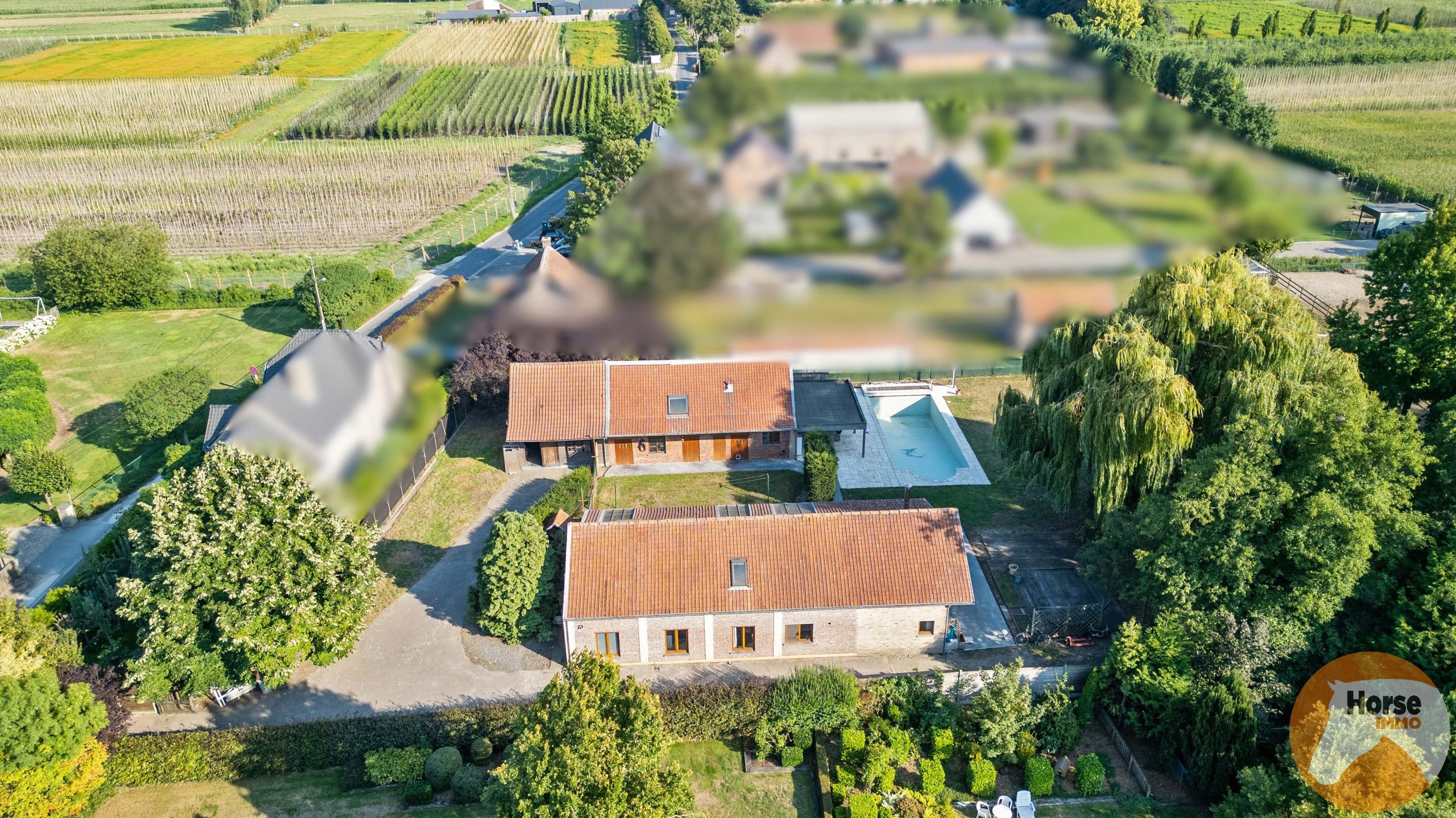 ZELZATE - Landhuis met bijgebouw, zwembad en paardenstallen foto 4