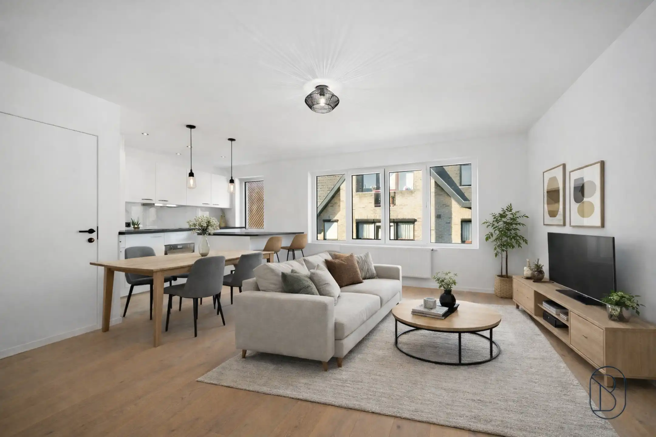 Recent gerenoveerd appartement met terras in Wevelgem foto {{pictureIndex}}