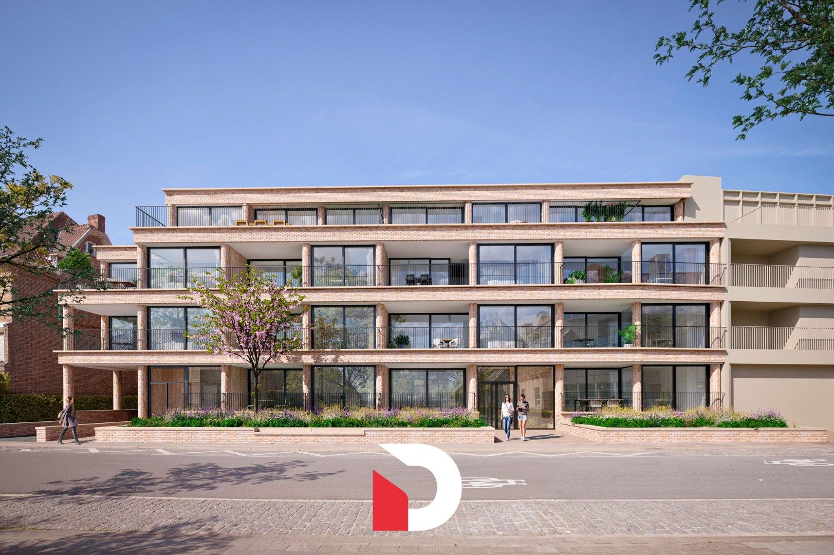 Nieuwbouwappartement met 2 slaapkamers te huur in Kristus-Koning (Brugge) foto 2