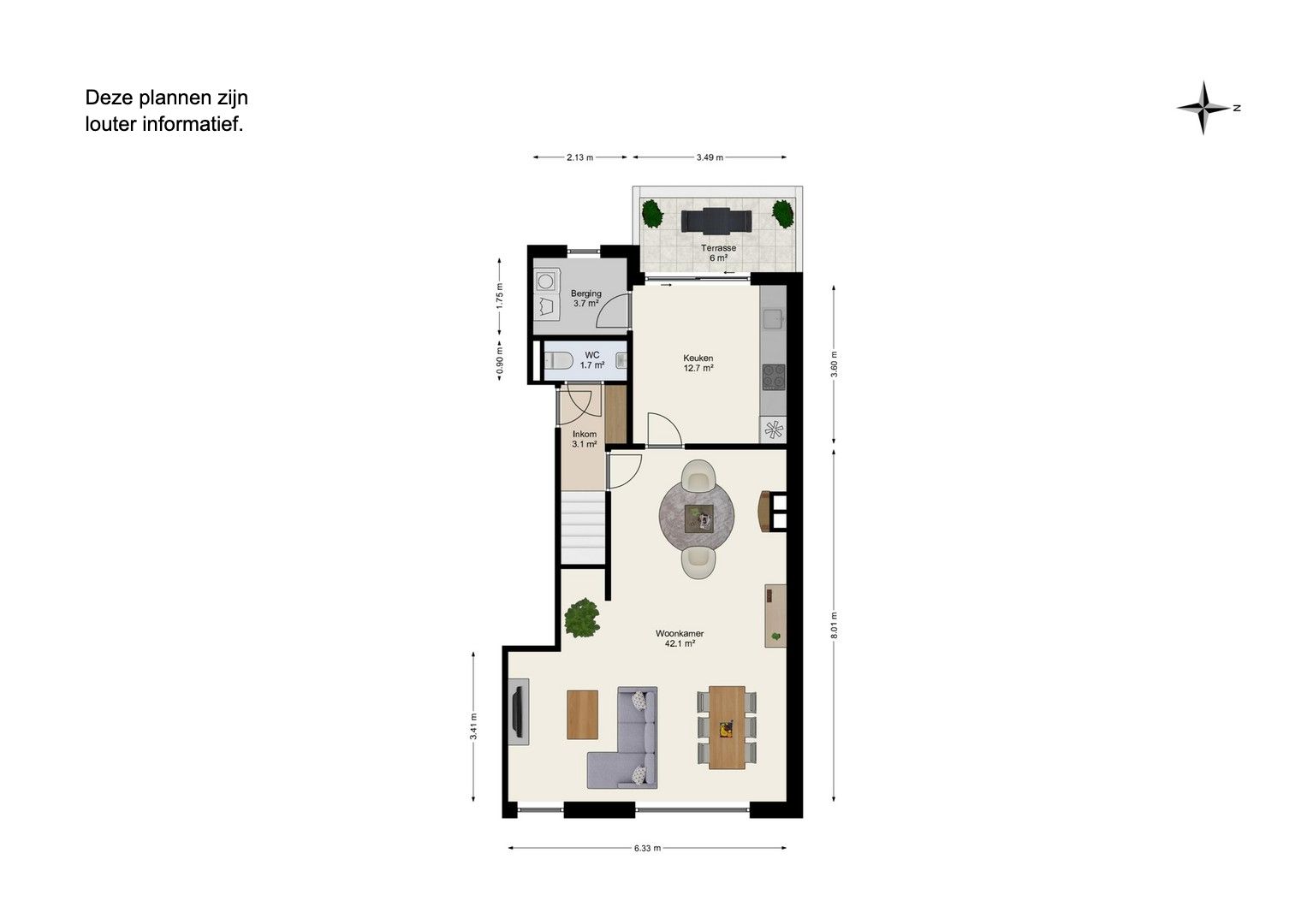 Licht en ruim duplex appartement met 3 slaapkamers in het hart van Kalfort foto 17