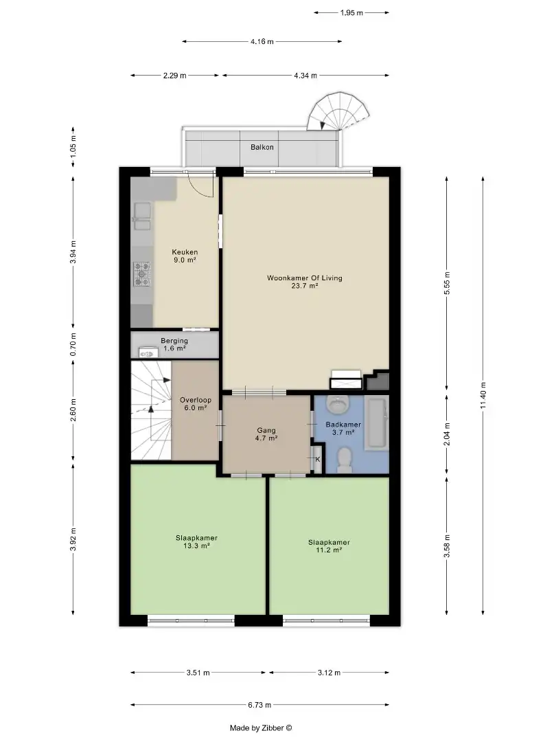 Opbrengsteigendom met tuin en 2 verhuurde appartementen in Wemmel foto 28