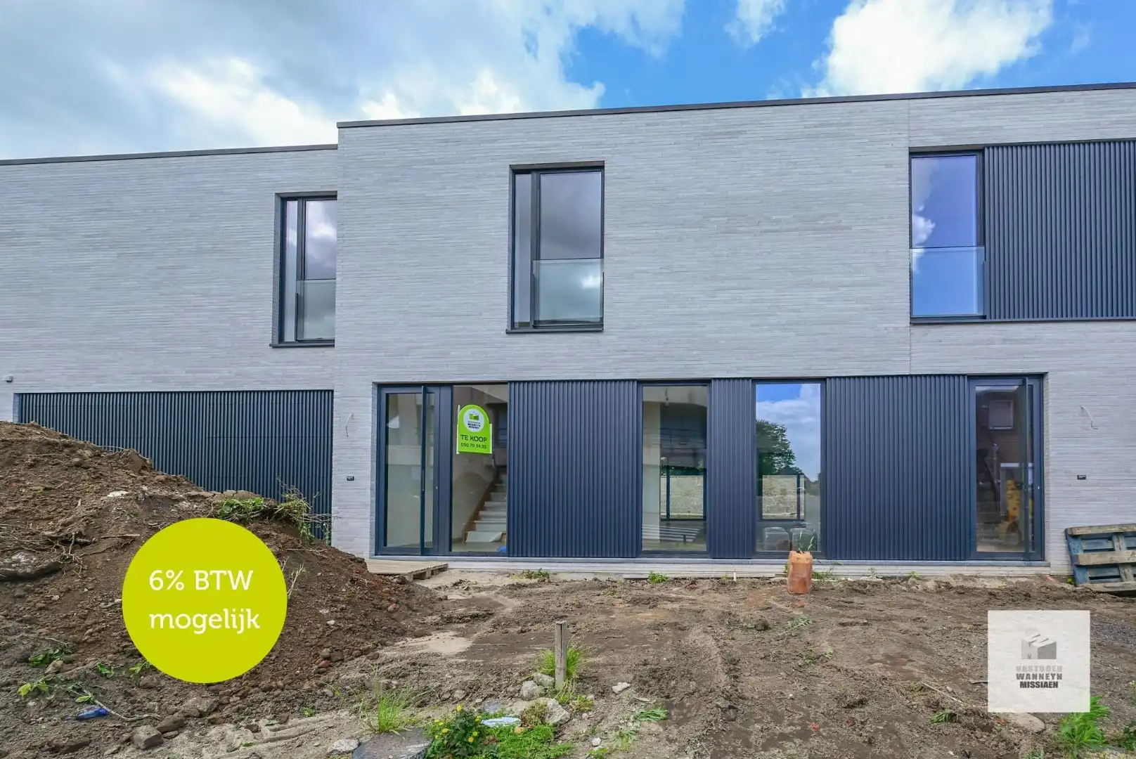 Moderne en energiezuinig nieuwbouw met 4 slaapkamers, tuin en garage foto {{pictureIndex}}